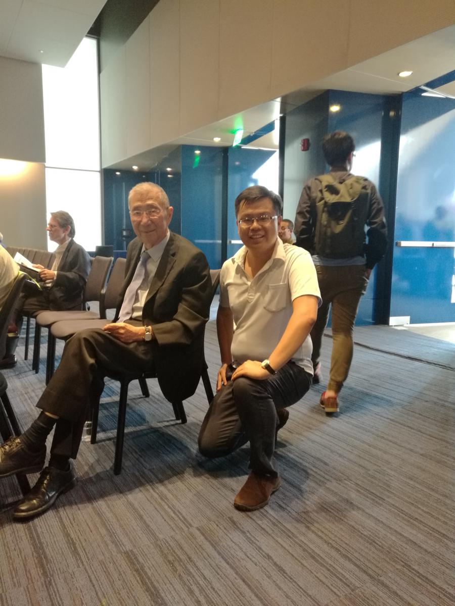 Prof. Yong Xie with Prof. Samuel C. C. Ting